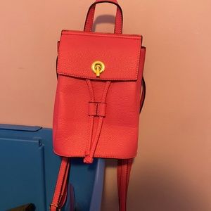 Boutique Style handbag. Hot Pink with gold front closure.